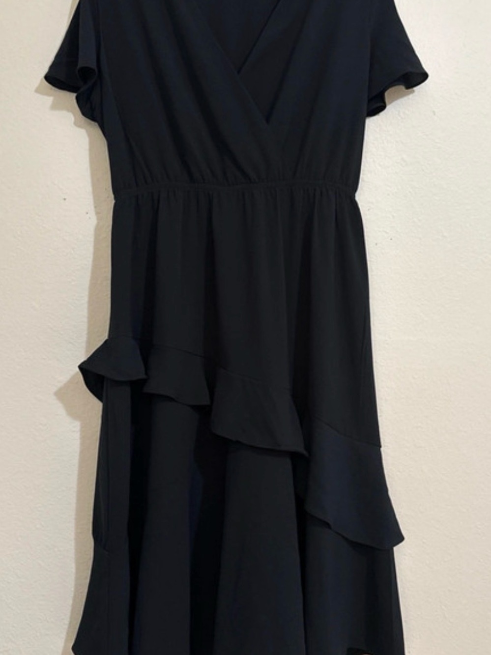 sofia by sofia vergara Little Black Dress with asymmetrical tiers